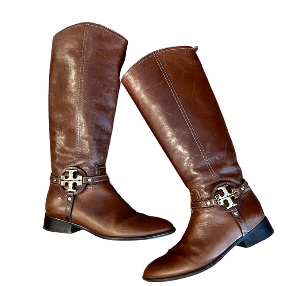 TORY BURCH Aaden Leather Riding Boot - Picture 4 of 12